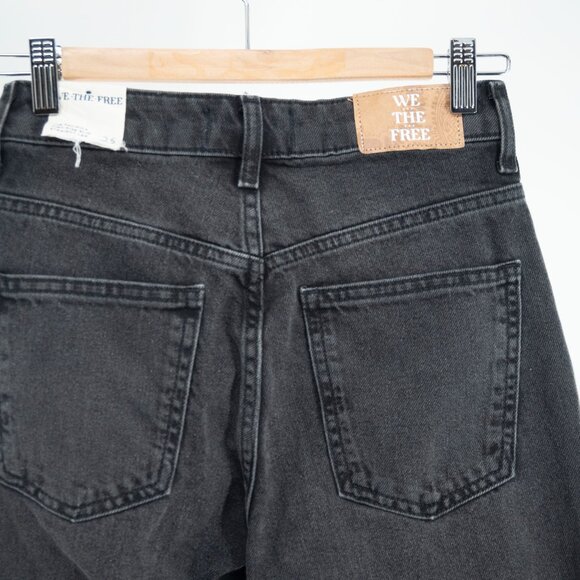 Free People We The Free Pacifica Straight Leg Jeans in Black | 25 | NWT - Picture 9 of 11